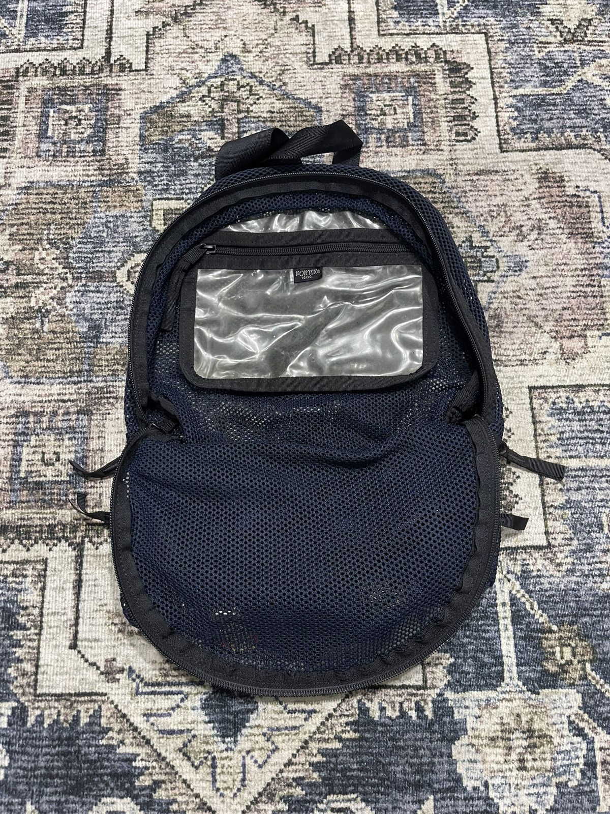 Japanese Brand × Porter × Vintage 🔥Vintage PORTER Tokyo Japan Full Mesh Daily Backpack Size ONE SIZE - 9 Thumbnail