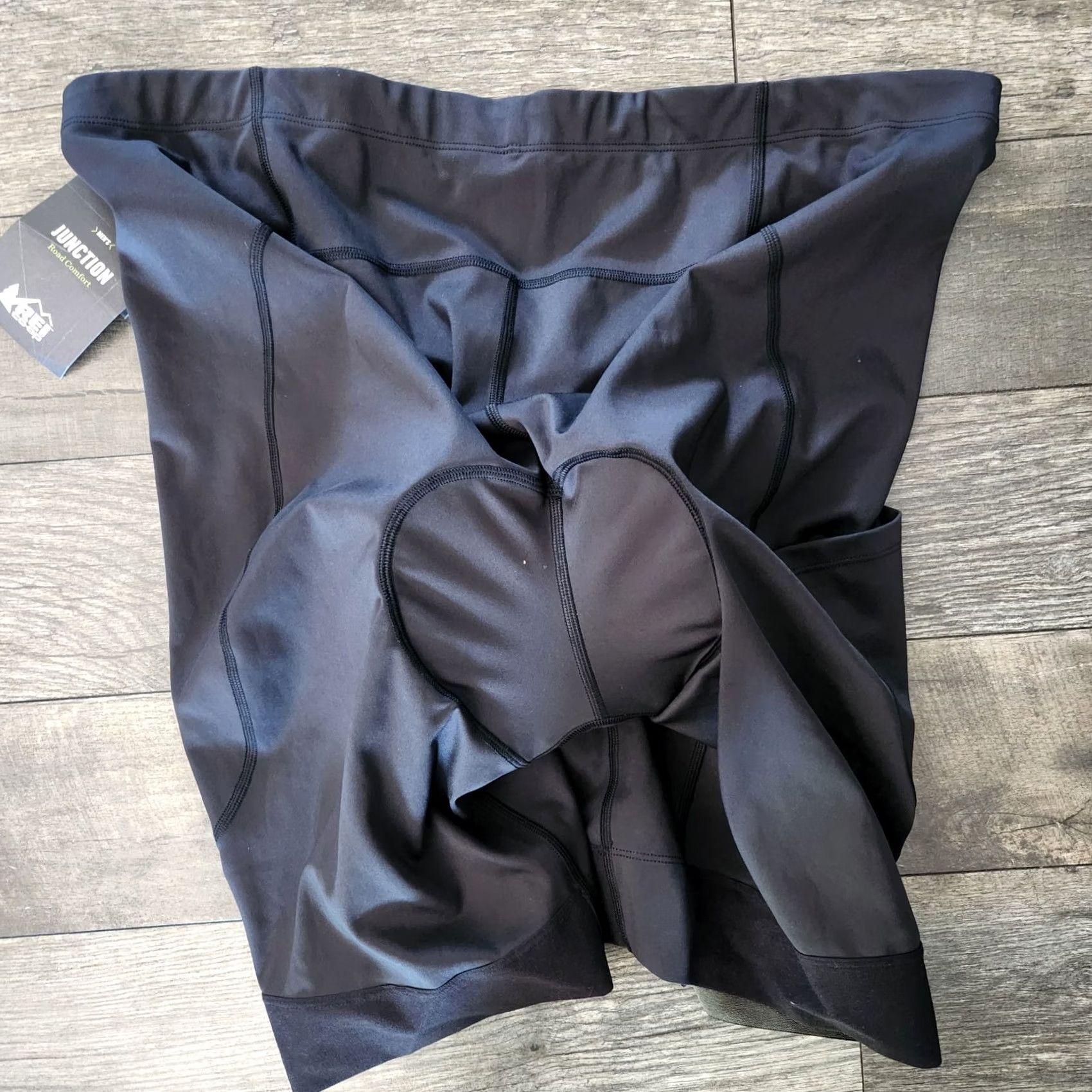 Vintage REI Men's Co-Op Junction Bike Cycling Shorts Mens XXL Black Padded Stretch Athletic Elastic Waist Inseam 9 in Regular Rise Mid 10-12 in Outdoor Biker Size US 39 - 6 Thumbnail