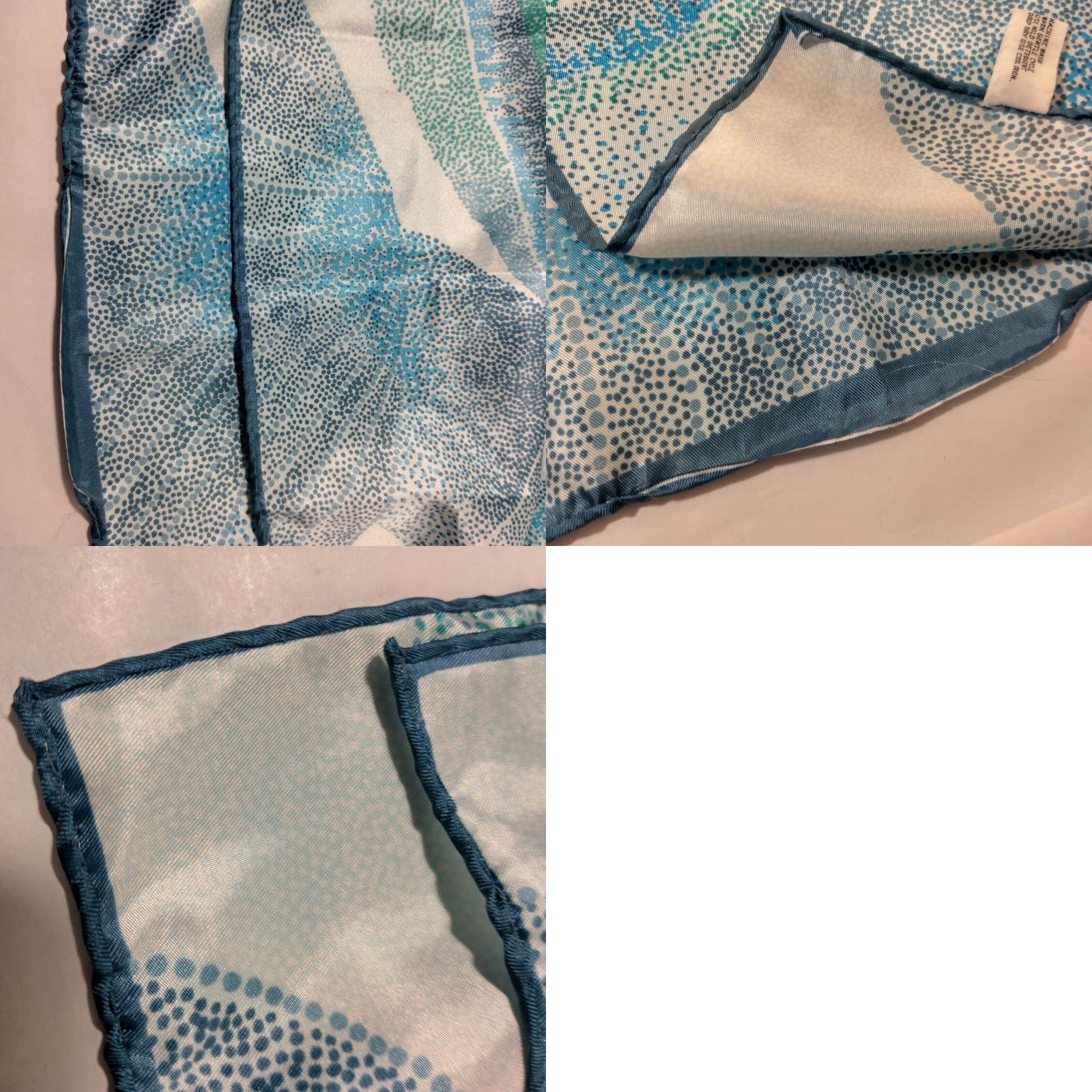 Vintage VINTAGE BAAR & Beards Scarf Rectangle Scarf Unisex 52.25" x 13" Blue Nature Landscape Japan Womens Mens Boys Girls Size ONE SIZE - 8 Thumbnail