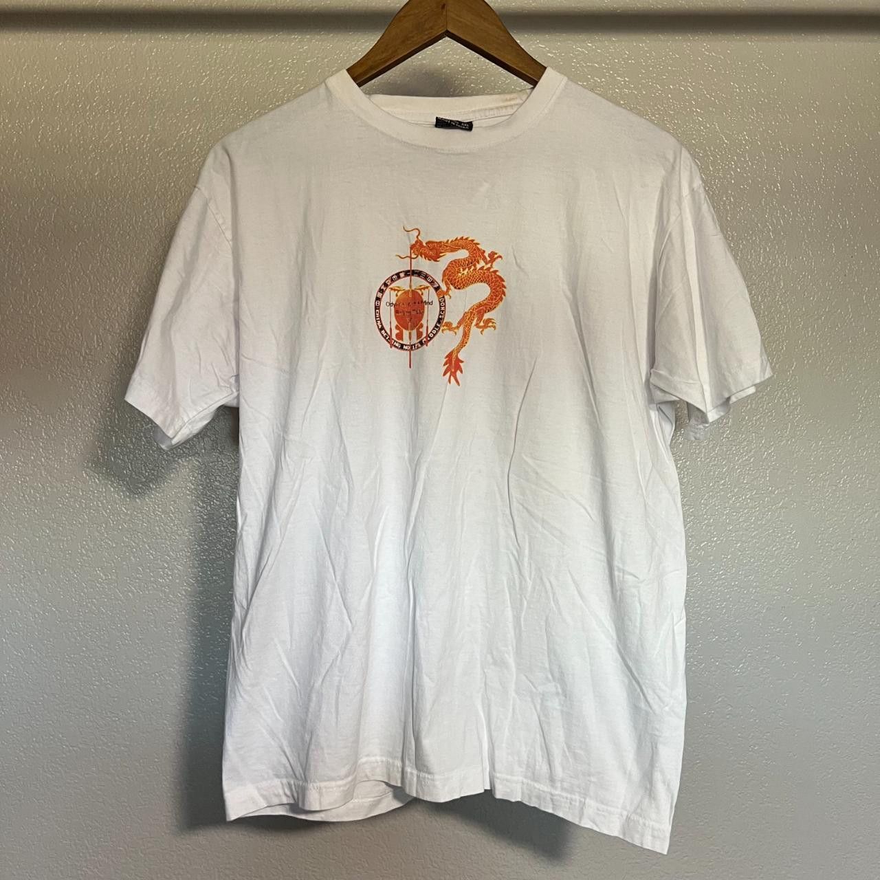 Japanese Brand × Vintage China Dragon Graphic Tee – White (XXL, Fits Like Large) Size US L / EU 52-54 / 3 - 1 Thumbnail