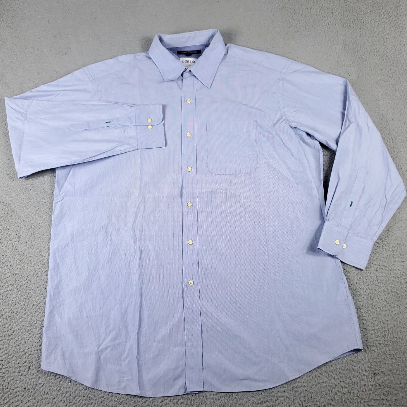 Tommy Hilfiger Tommy Hilfiger Shirt XL Blue Button-Up Long Sleeve Cotton Collared Classic Preppy Mens Size US XL / EU 56 / 4 - 2 Thumbnail