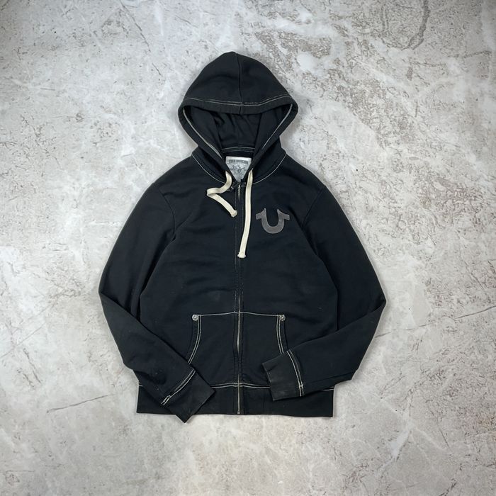 True Religion True Religion Big Logo Y2k Zip Hoodie Chief Keef Grailed