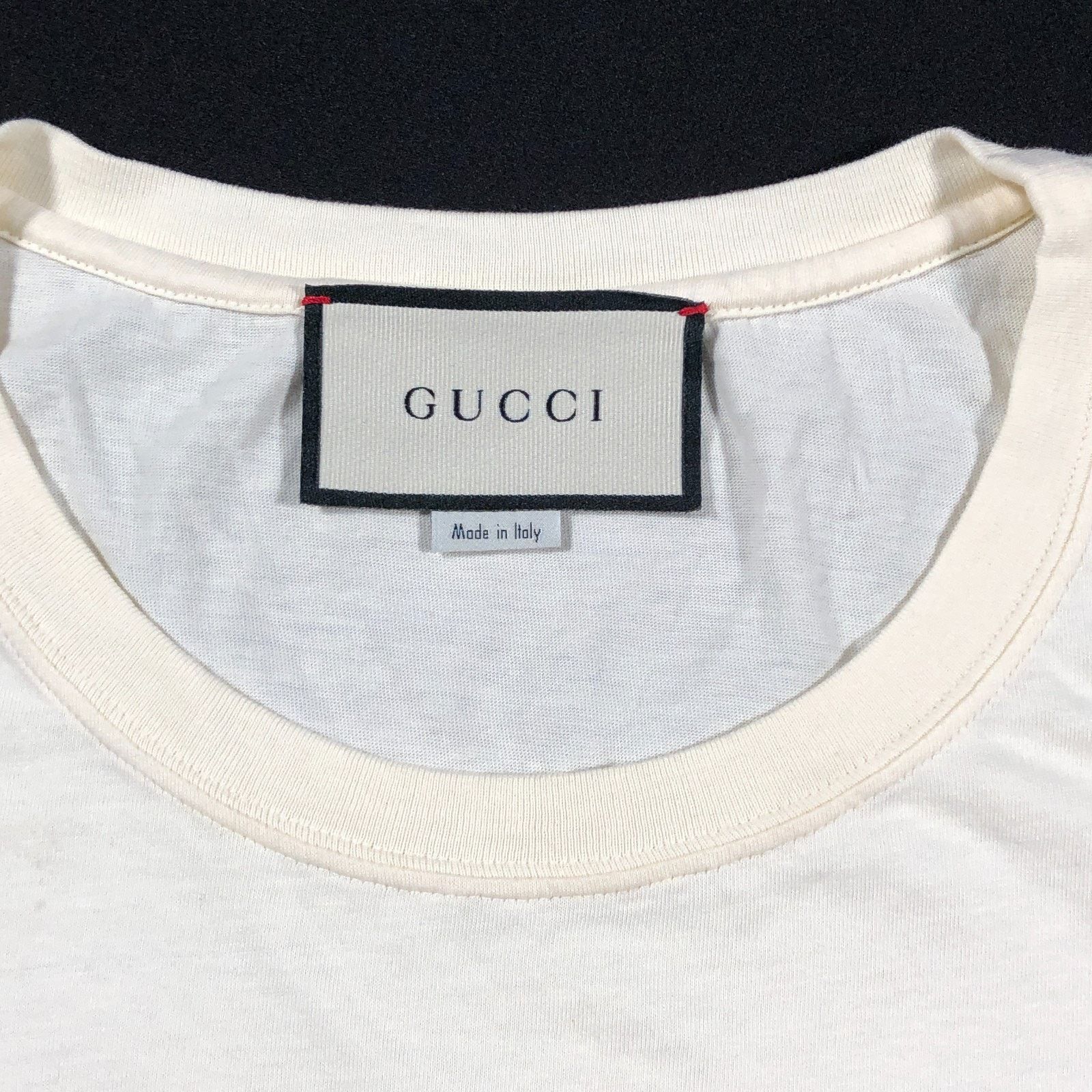 Gucci Gucci Interlocking GG Big Logo Cream Tee T Shirt Medium M Size US M / EU 48-50 / 2 - 3 Thumbnail
