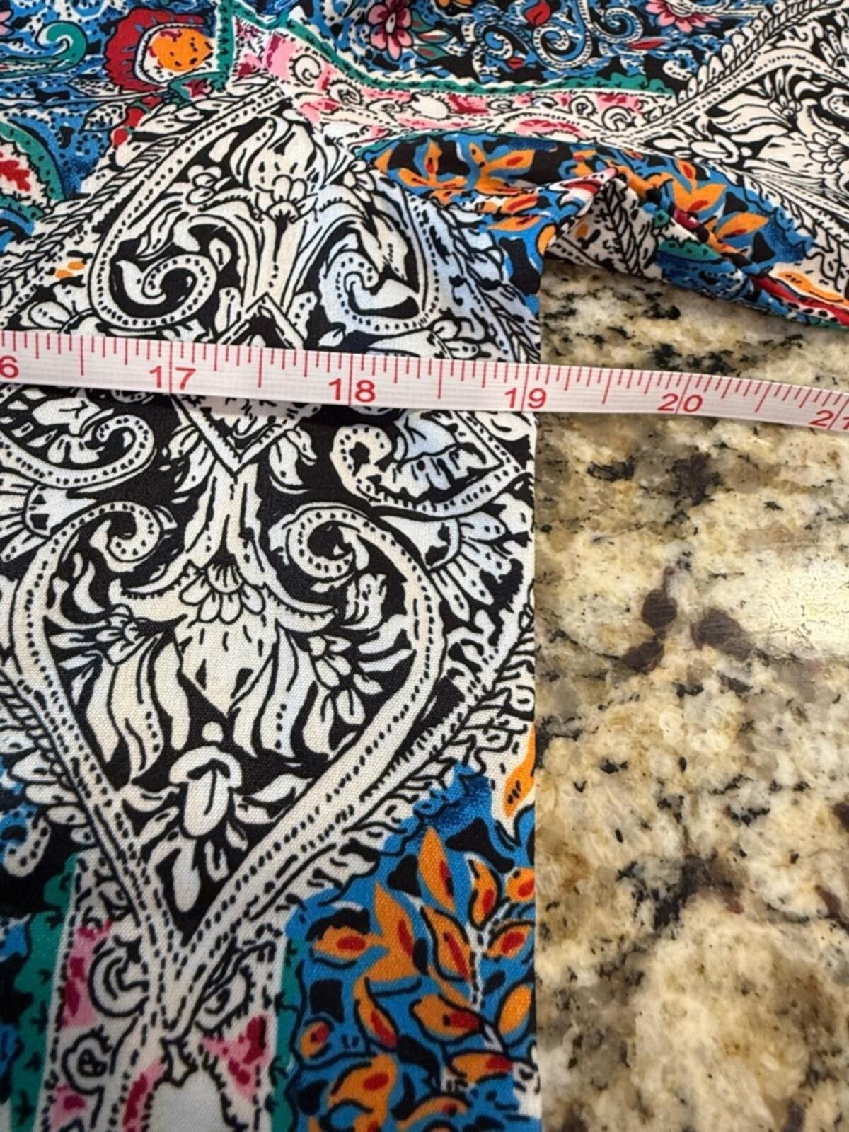 Other Floral paisley top colorful ruffled long sleeve SZ SM Size S / US 4 / IT 40 - 8 Thumbnail