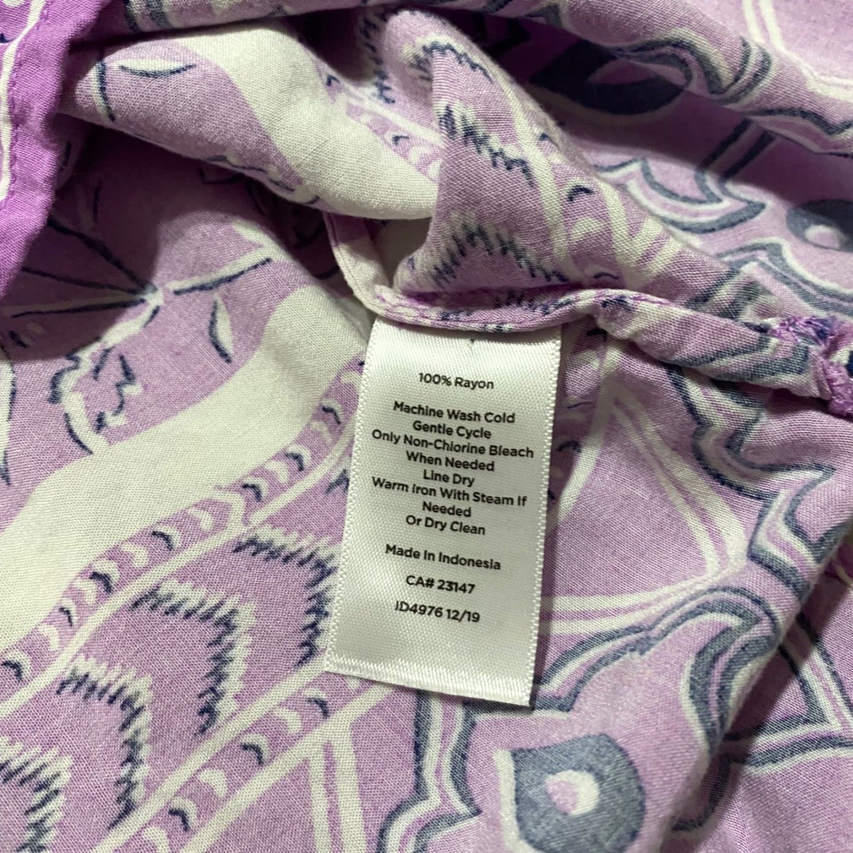 Talbots Talbots Purple Floral V-Neck Pullover Shirt 0X Plus Womens Long Sleeve Blouse Purple Floral 0X Women Talbots Shirt Size XL / US 12-14 / IT 48-50 - 7 Thumbnail