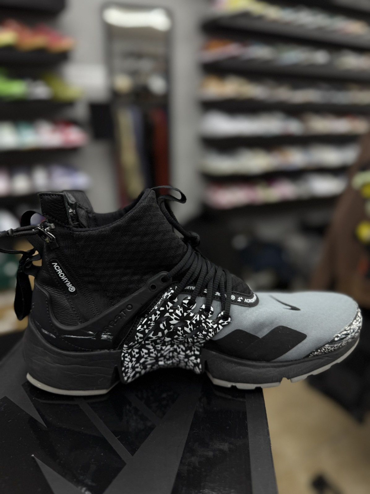 Nike Nike Air Presto Mid Acronym Cool Grey Size (11) Pre Owned Size US 11 / EU 44 - 9 Thumbnail