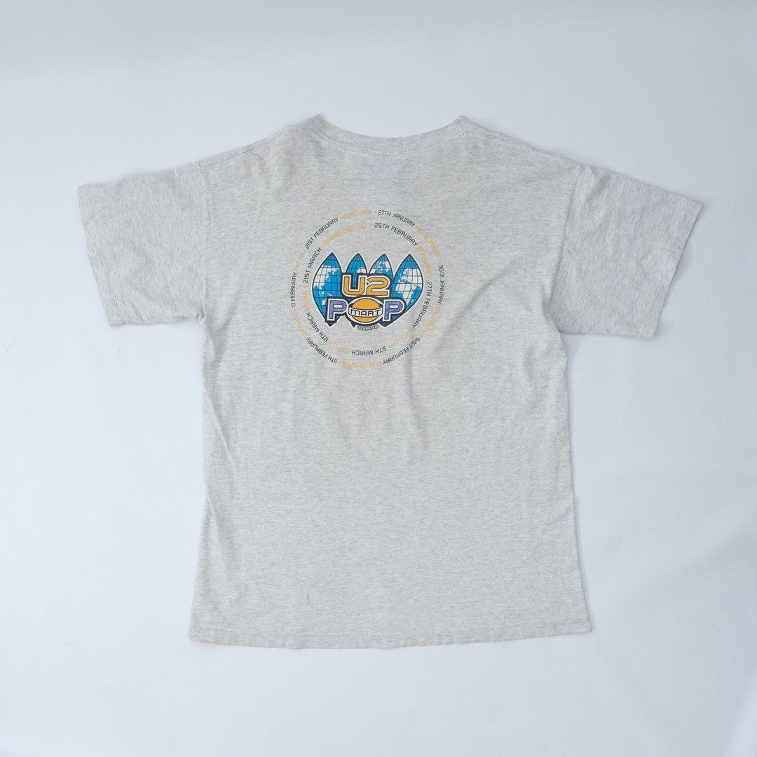 Vintage 1997 U2 Pop Mart Tour Grey Tee - Unisex Size US M / EU 48-50 / 2 - 3 Thumbnail