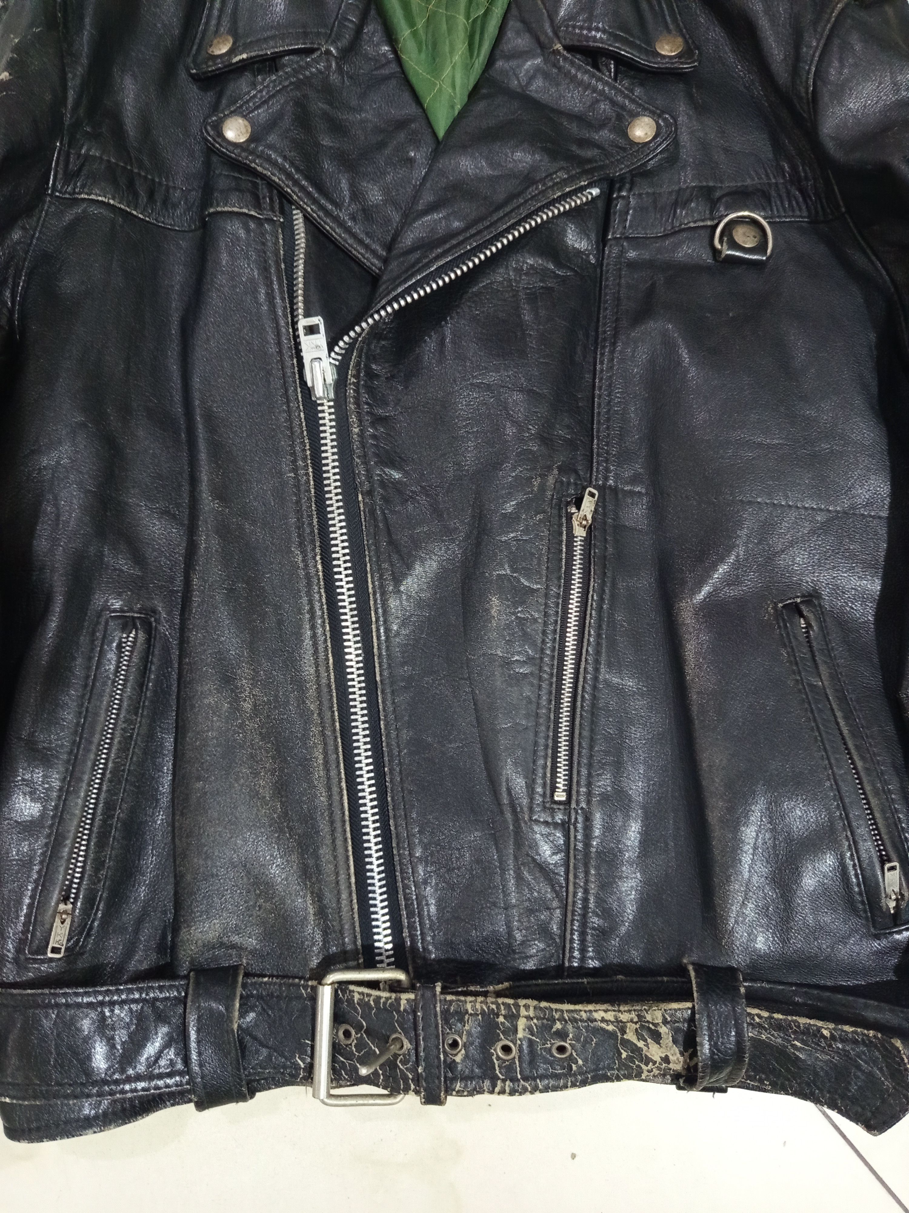 Japanese Brand Kadoya Leather Jacket 80s Size US XL / EU 56 / 4 - 7 Thumbnail