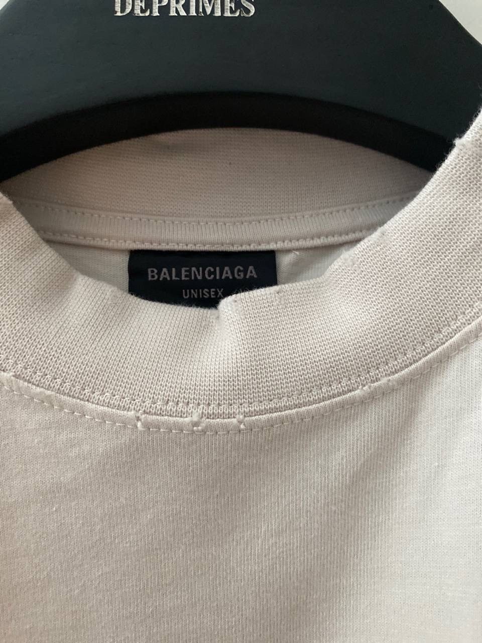 Balenciaga Balenciaga SS24 White Inkjet Blurred Logo Tee Size US L / EU 52-54 / 3 - 5 Thumbnail