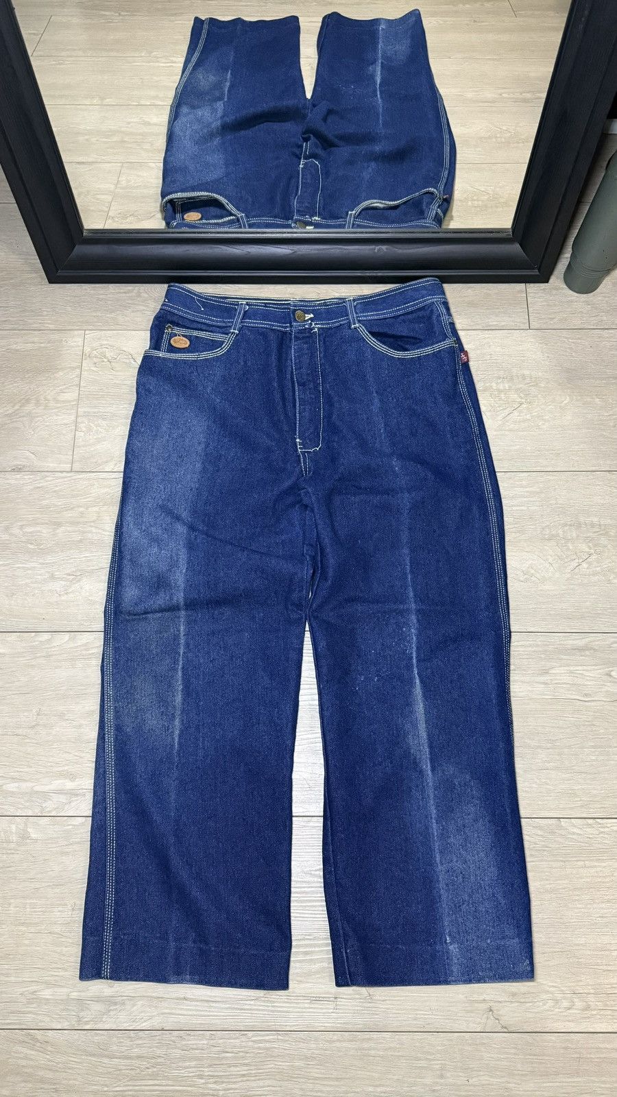 Miss Me Y2K 2000s JeanJer-Jeans Straight Legged Baggy Denim Jeans Size 33" - 2 Thumbnail