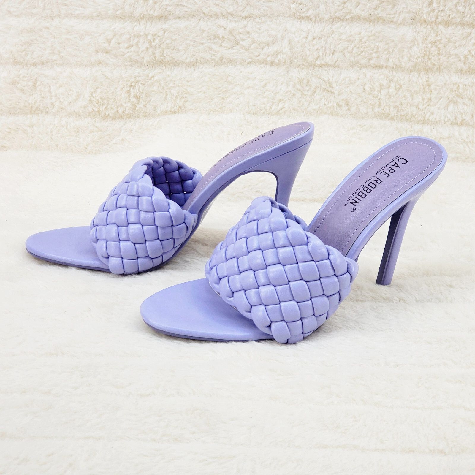 Other Anson Slip On Lilac Purple Open Toe High Heel Clogs Mules Sl Size US 10 / IT 40 - 5 Thumbnail