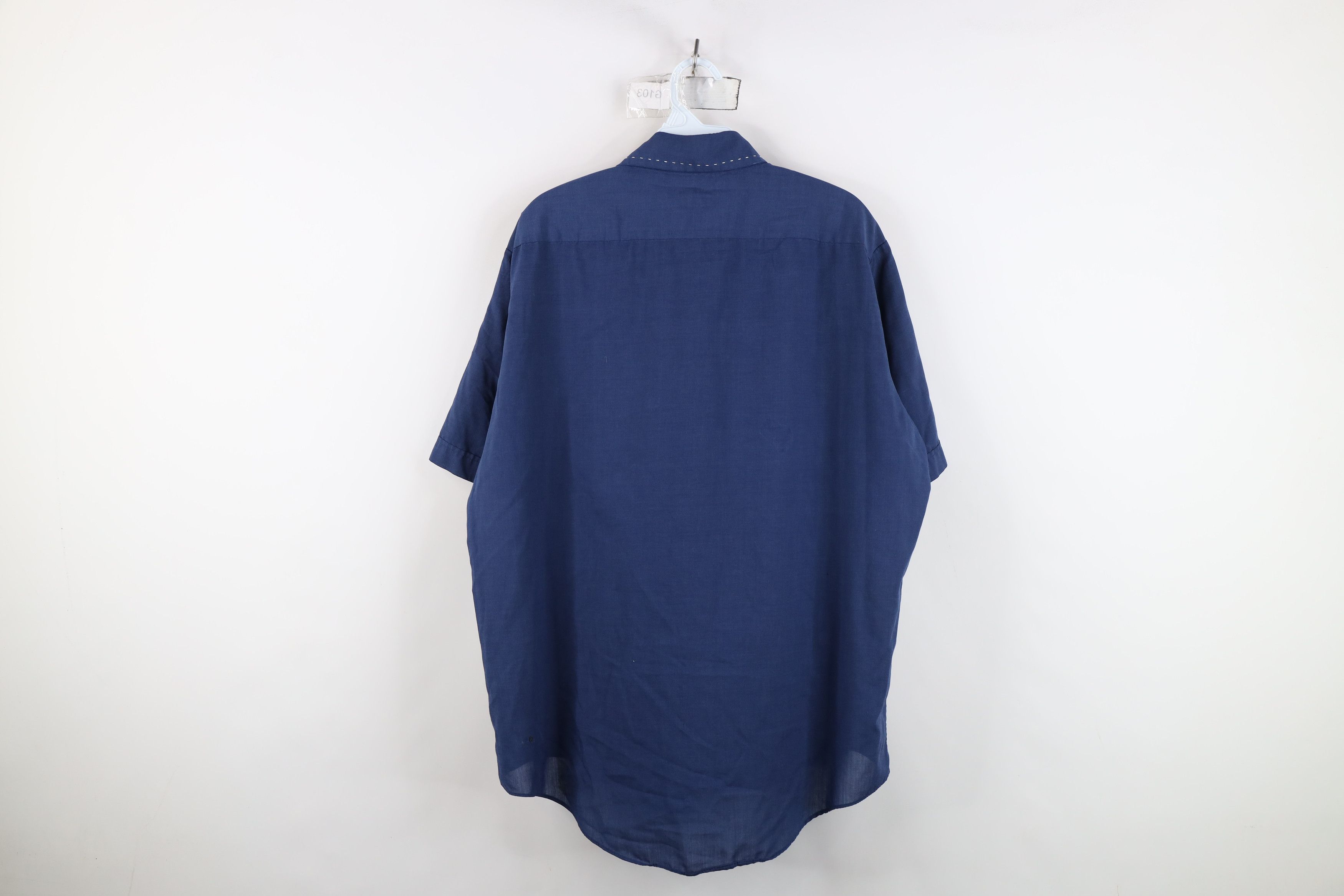 Vintage Vintage 60s 70s Streetwear Short Sleeve Collared Shirt Size US L / EU 52-54 / 3 - 13 Thumbnail