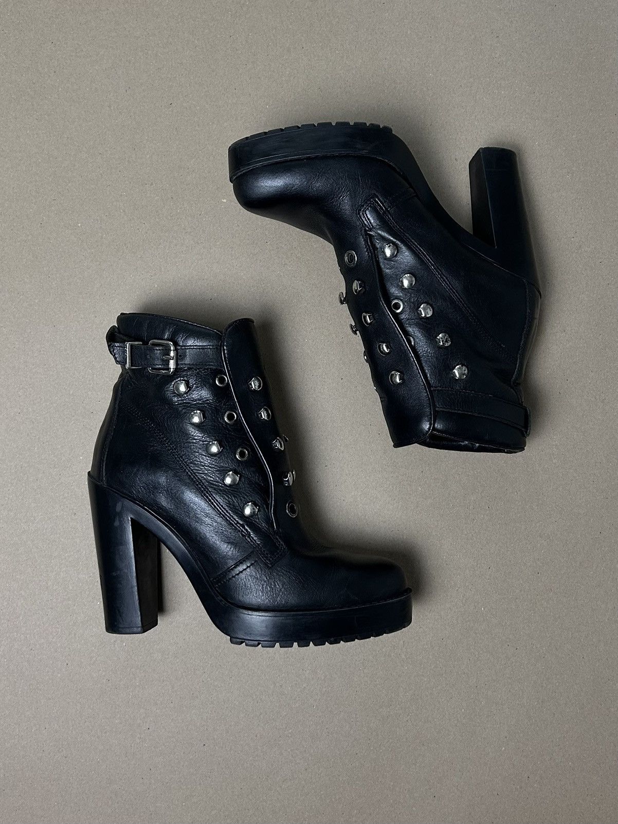 Diesel × Vintage Diesel leather ankle boots Size US 8 / IT 38 - 2 Thumbnail