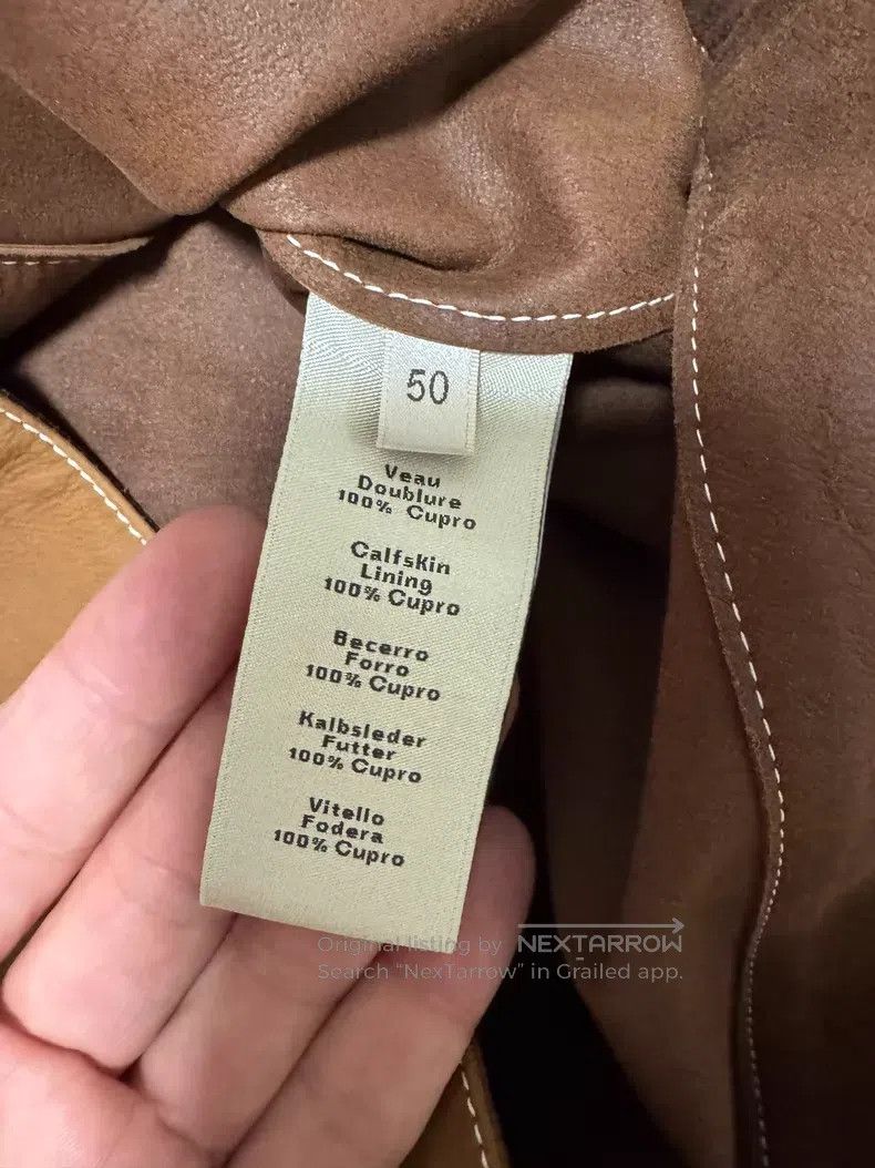 Hermes Hermes Cowhide Leather Jacket, Calfskin Leather Short-slee Size US M / EU 48-50 / 2 - 4 Thumbnail