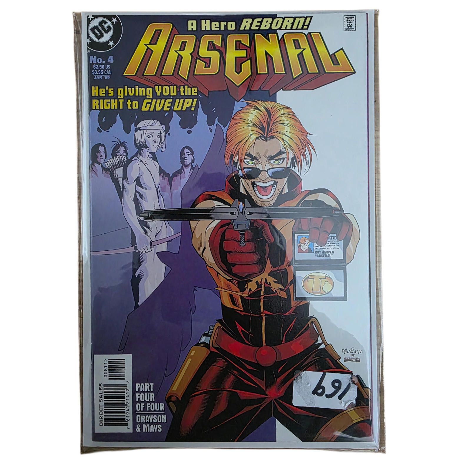 DC Comics Arsenal #4 1999 Roy Harper DC Comics Vol 1 Comic (C) Size ONE SIZE - 2 Thumbnail