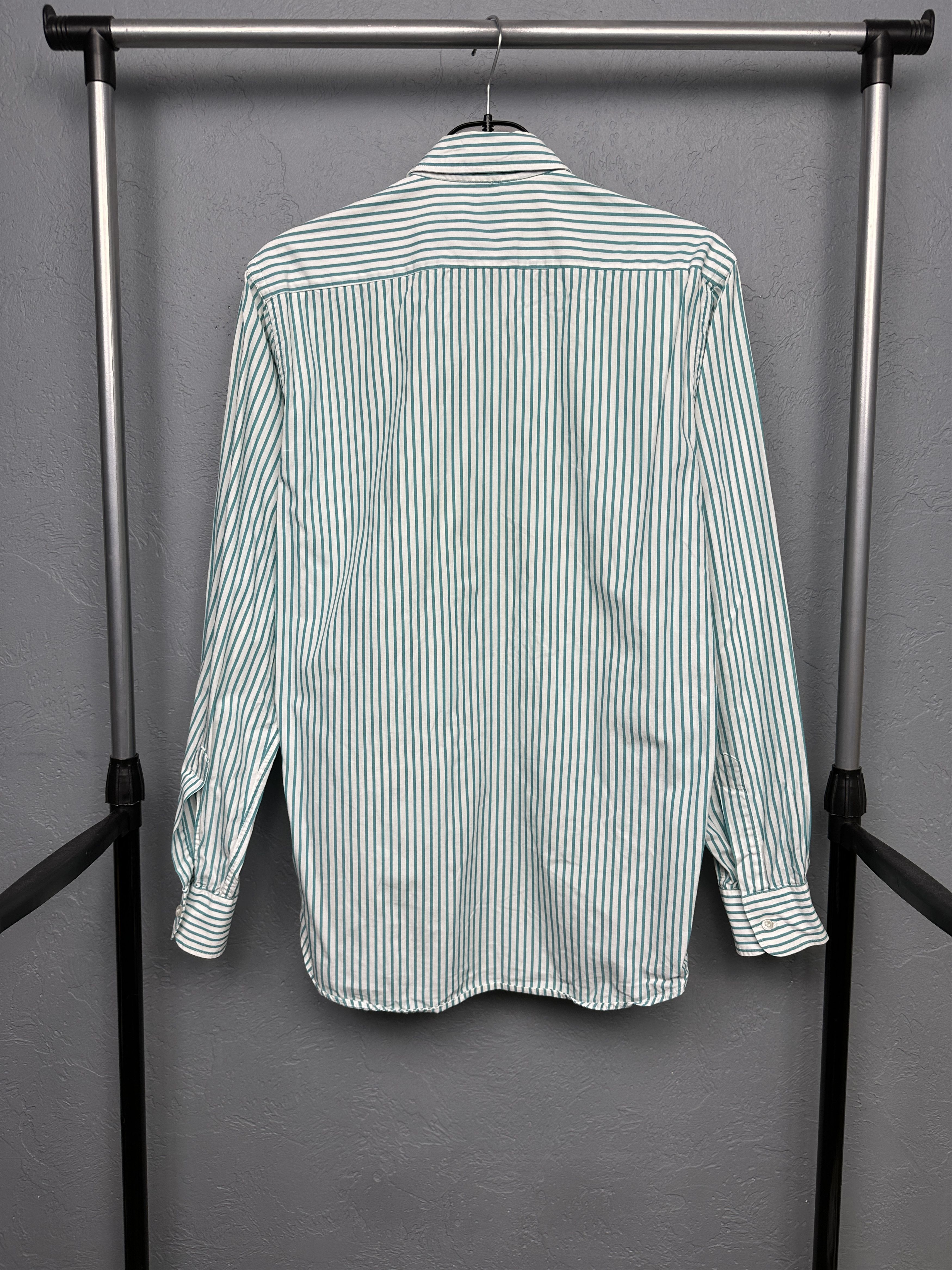 Givenchy Givenchy 90s Vintage Mens Striped Long Sleeve Shirt Size US L / EU 52-54 / 3 - 8 Thumbnail