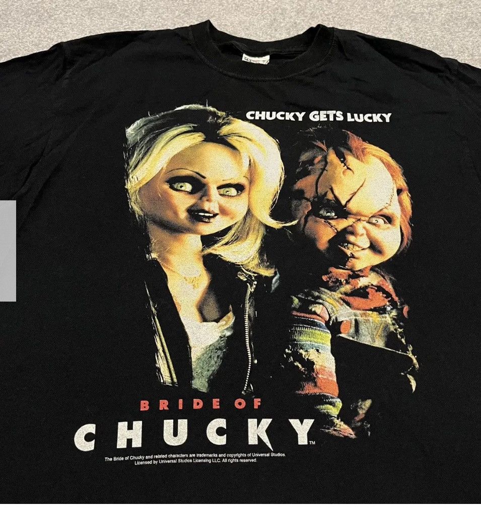 Vintage Vintage Bride of Chucky Horror Scary Movie Graphic Logo Tee Size US M / EU 48-50 / 2 - 4 Thumbnail