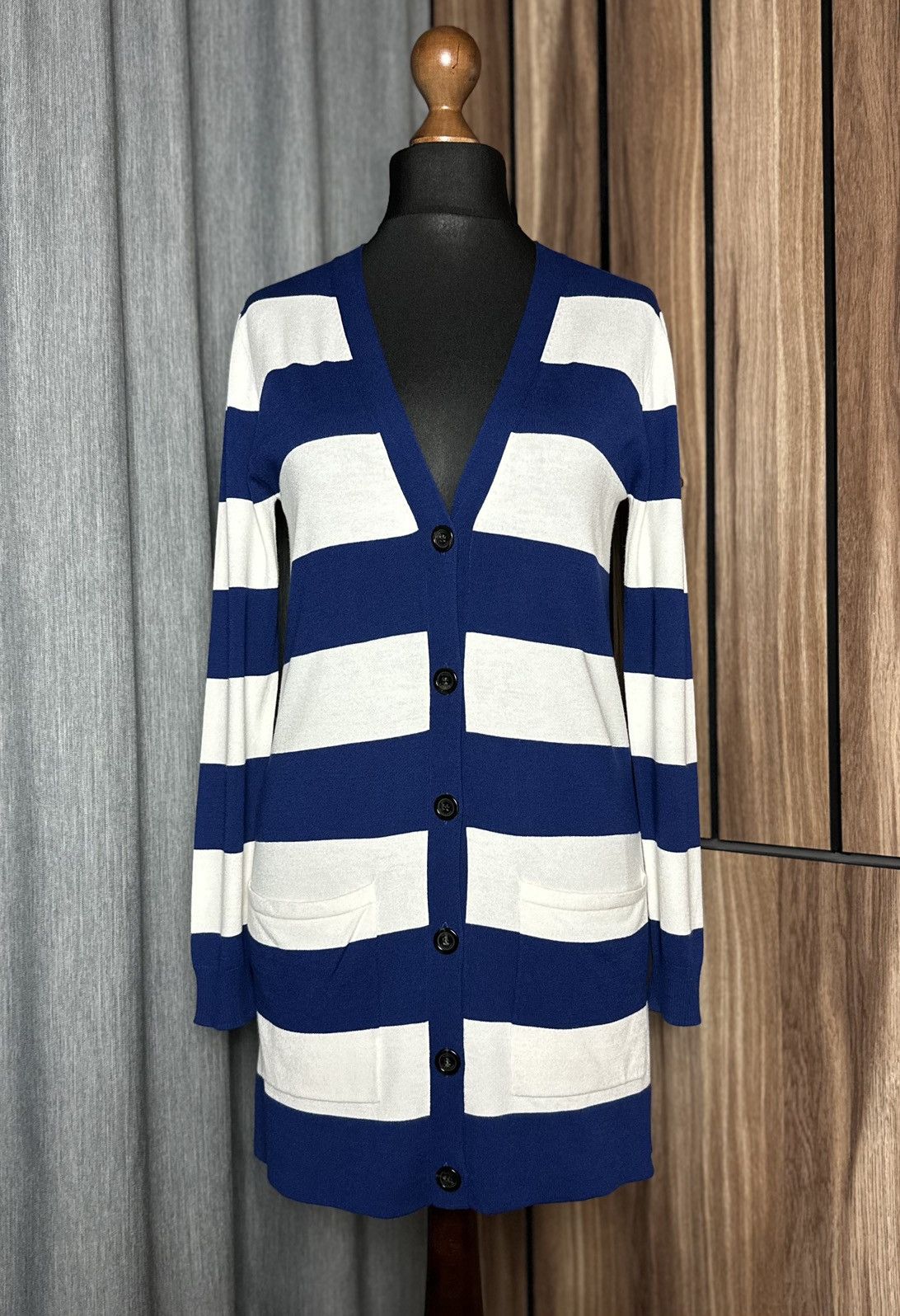 Max Mara Weekend Striped Cardigan Italy Women's Size L