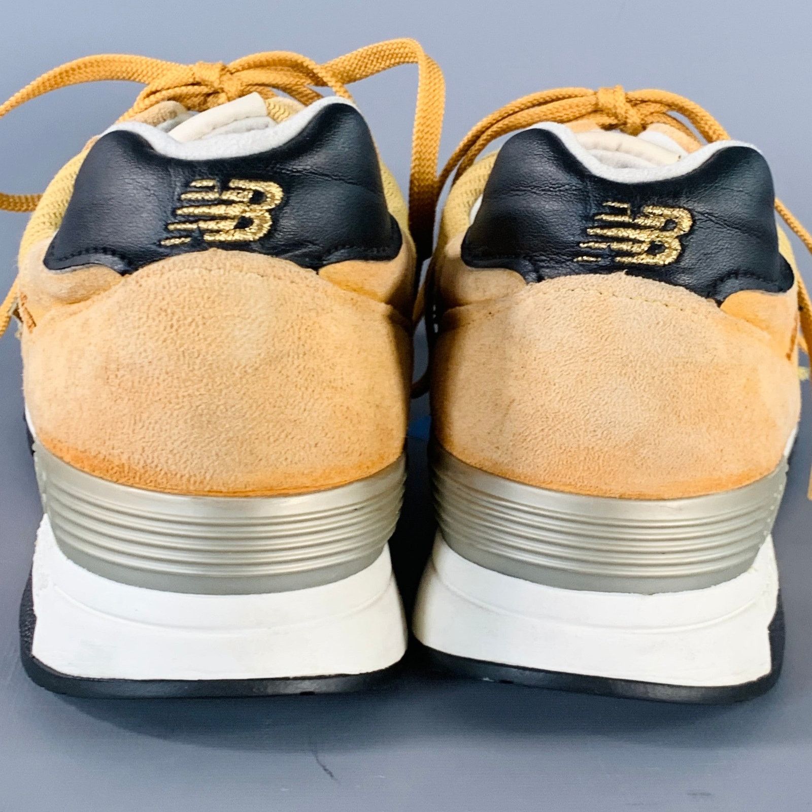 New Balance NEW BALANCE 1400 Mustard Yellow Suede Mesh Athletic Sneakers Size US 11 / EU 44 - 3 Thumbnail