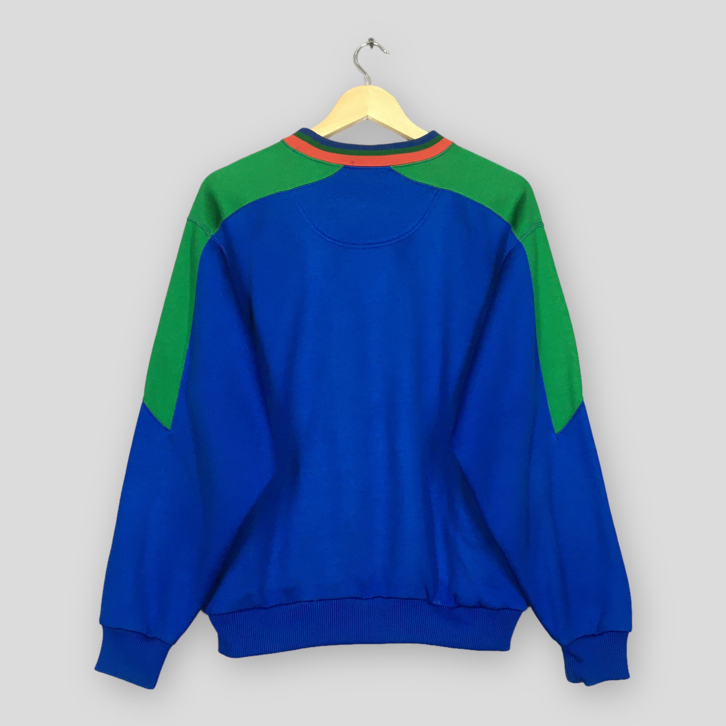 Sergio Tacchini Vintage 90s Sergio Tacchini Blue Sweatshirt Medium Size US M / EU 48-50 / 2 - 8 Thumbnail
