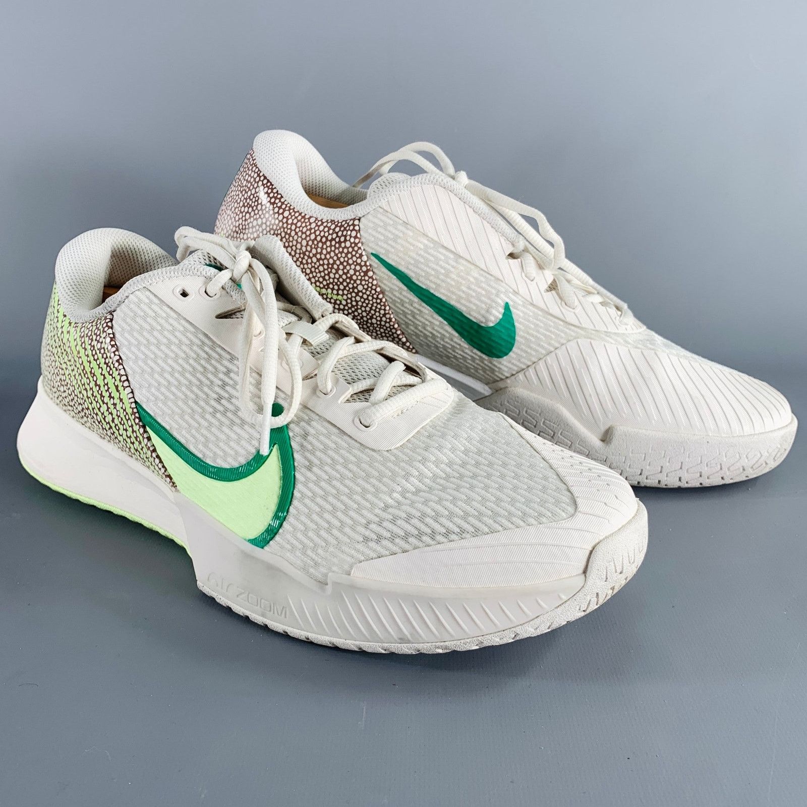 Nike 12 Australian Open Pack White Green Mesh Lace-Up Sneakers Size US 12 / EU 45 - 1 Thumbnail