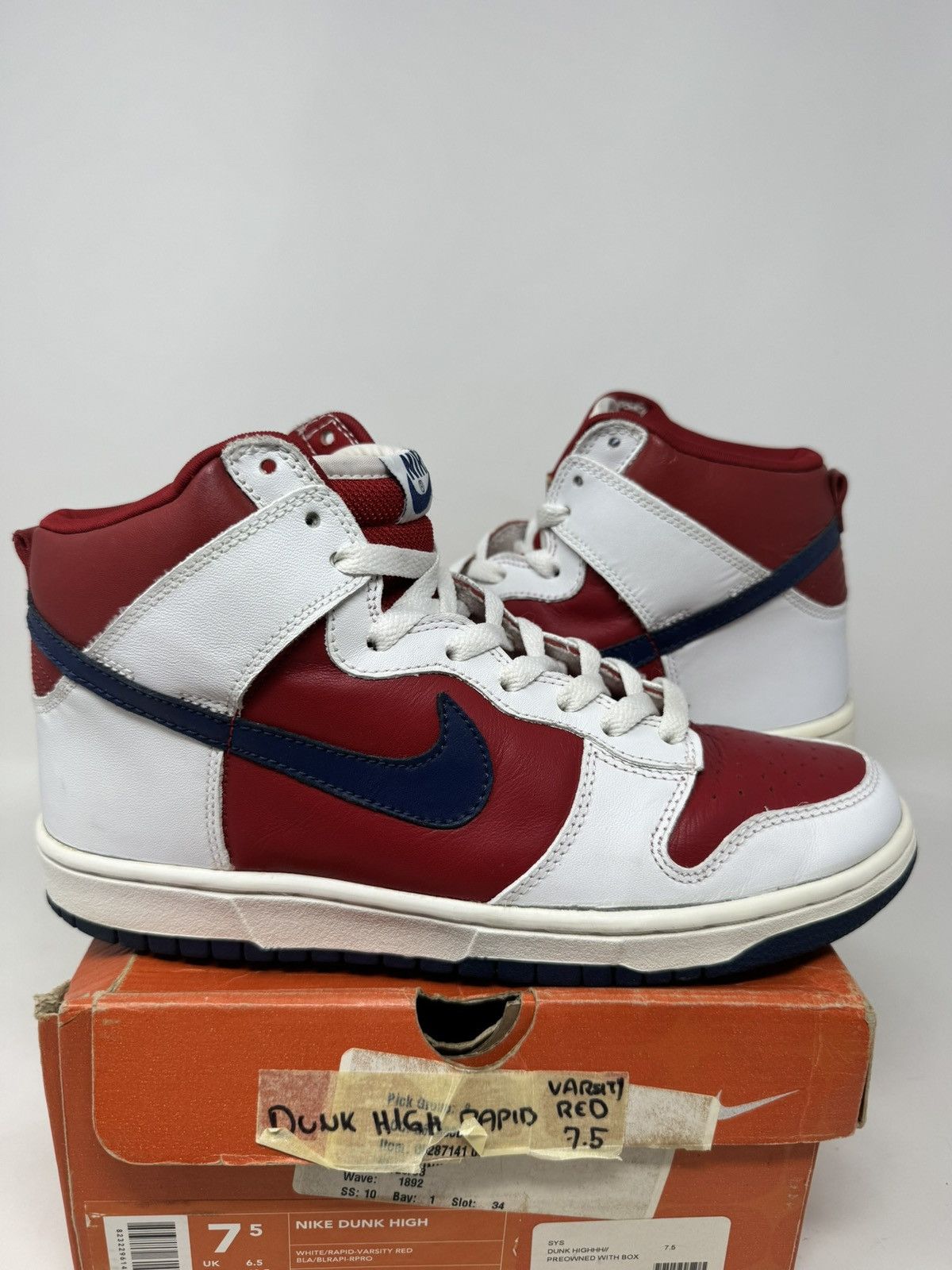 Nike Nike Dunk High Rapid Varsity Red Size US 7.5 / EU 40-41 - 2 Thumbnail