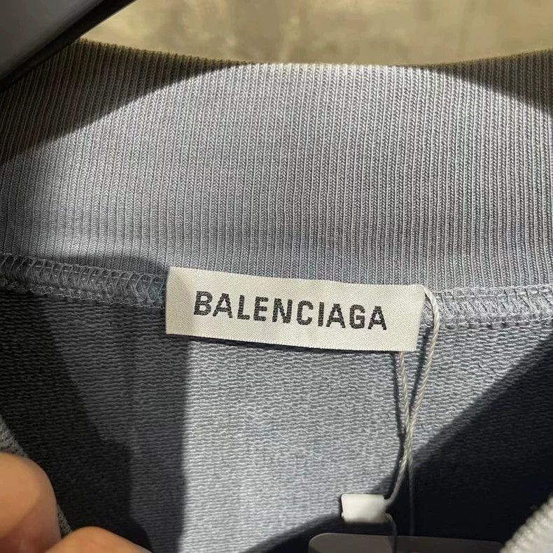 Balenciaga Balenciaga Haze Blue Portrait Sweatshirt Size US S / EU 44-46 / 1 - 4 Thumbnail