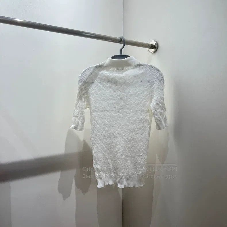 Chanel Chanel Double Clogo Knitted Polo Shirt Size XXS / US 00 / IT 34 - 2 Thumbnail