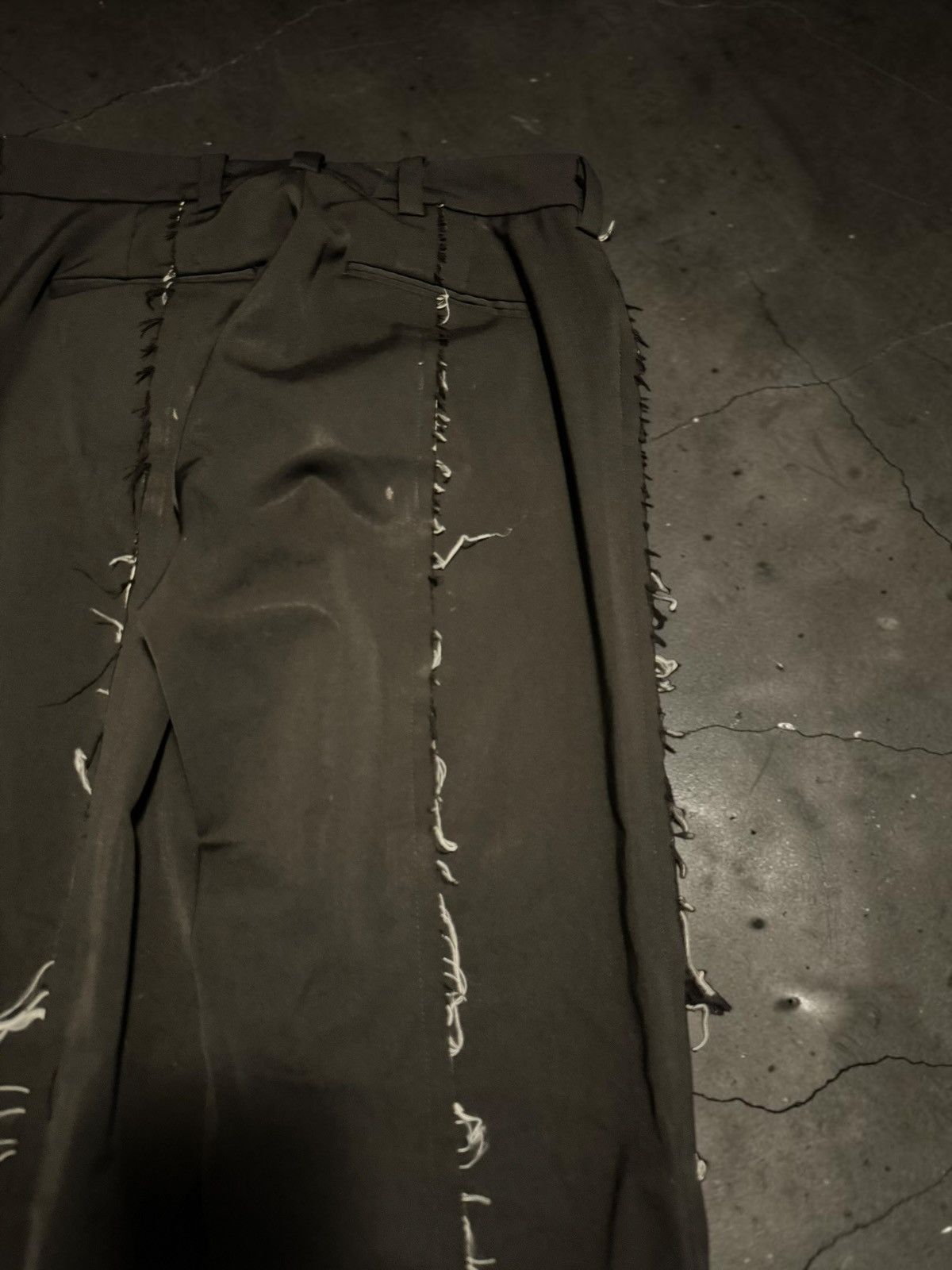 Bare Knuckles Bare Knuckles Raw Edge Flared Dress Pants Size US 32 / EU 48 - 8 Thumbnail