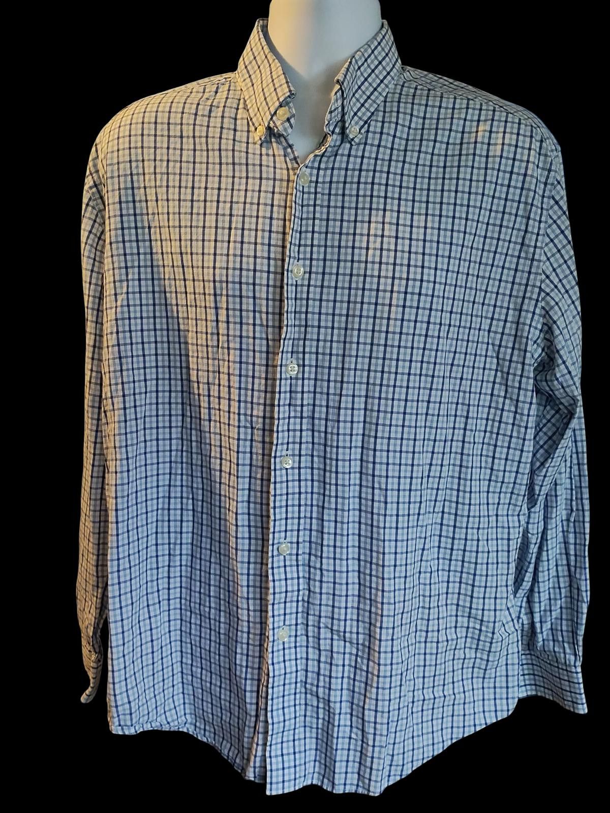 Nautica Nautica Men's Button-Down Long Sleeve Checkered Shirt Size US L / EU 52-54 / 3 - 1 Thumbnail
