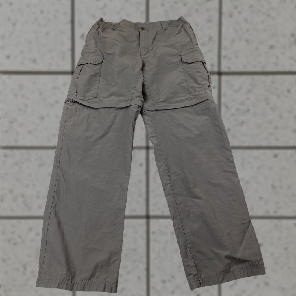 Vintage Columbia Pants Mens M Gray Cargo Silver Ridge Convertible Outdoor Hiking Hunting Size US 31 - 1 Thumbnail