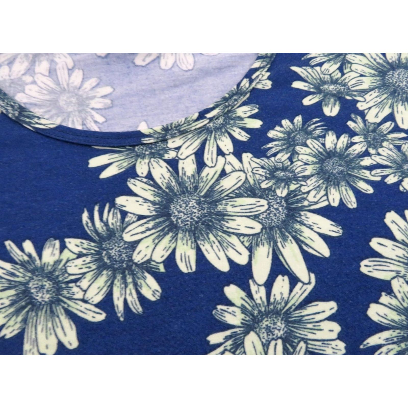 Vintage LULAROE Irma T Shirt Tunic Top 2XS Womens Floral Unicorn Blue Yellow Size XXS / US 00 / IT 34 - 5 Thumbnail