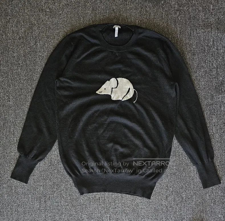 Loewe Loewe Men's Wool Knit Sweater with Mouse. Size US M / EU 48-50 / 2 - 1 Thumbnail