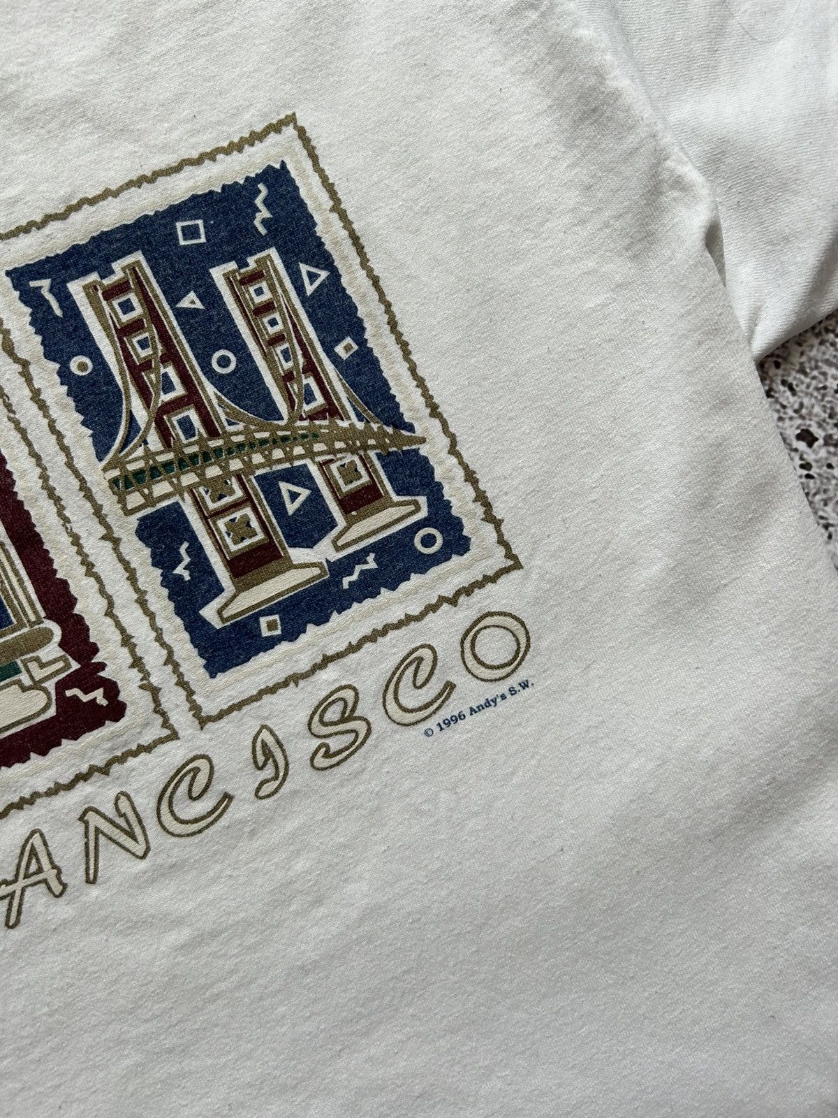Vintage Vintage 1995 California San Francisco Graphic T-Shirt Size US XXL / EU 58 / 5 - 7 Thumbnail