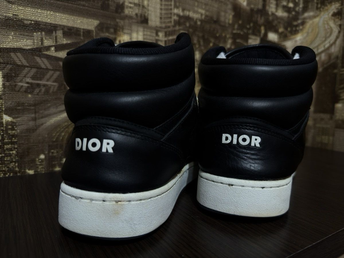 Dior Dior B27 Leather High-Top Sneakers 43 Men's Black LS 0822 Size US 10.5 / EU 43-44 - 6 Thumbnail