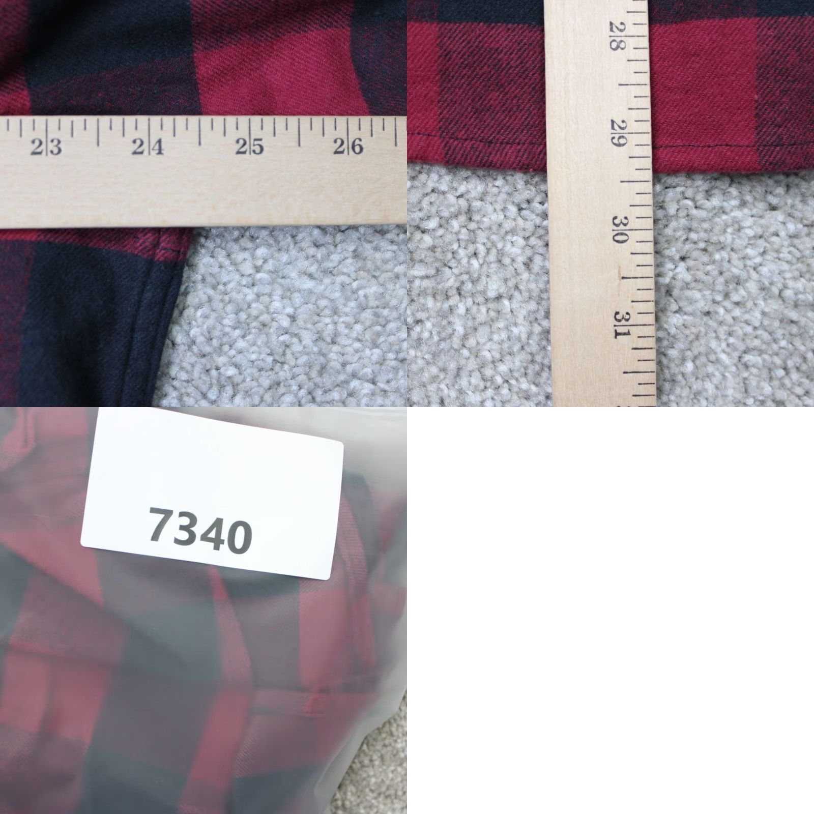 Vintage VINTAGE Tailor Vintage Shirt Mens Large Red/Black Plaid Long Sleeve NWT Buffalo Airotec Cotton Knit Button-Up Size US L / EU 52-54 / 3 - 9 Thumbnail