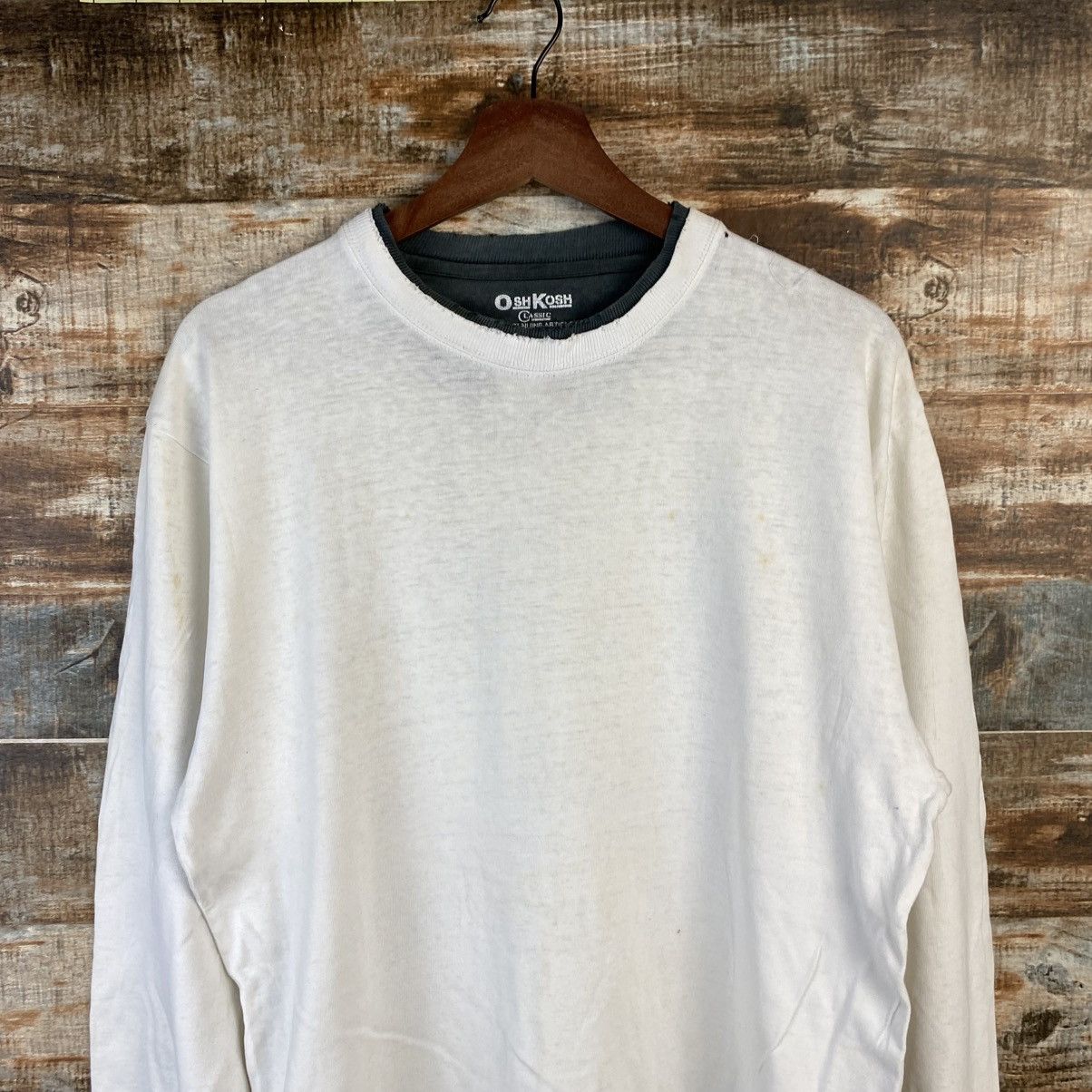 Oshkosh DL Osh Kosh White ripped Skulls Sweatshirt #C860 Size US M / EU 48-50 / 2 - 6 Thumbnail