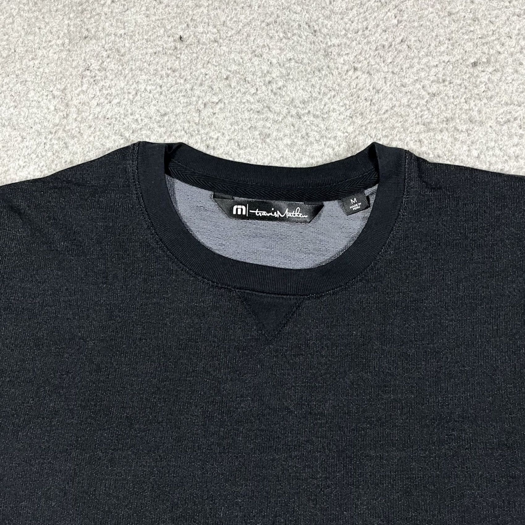 TravisMathew Travis Mathew Sweatshirt Mens M Crewneck Golf Pullover Stretch Soft Black Logo Size US M / EU 48-50 / 2 - 2 Thumbnail