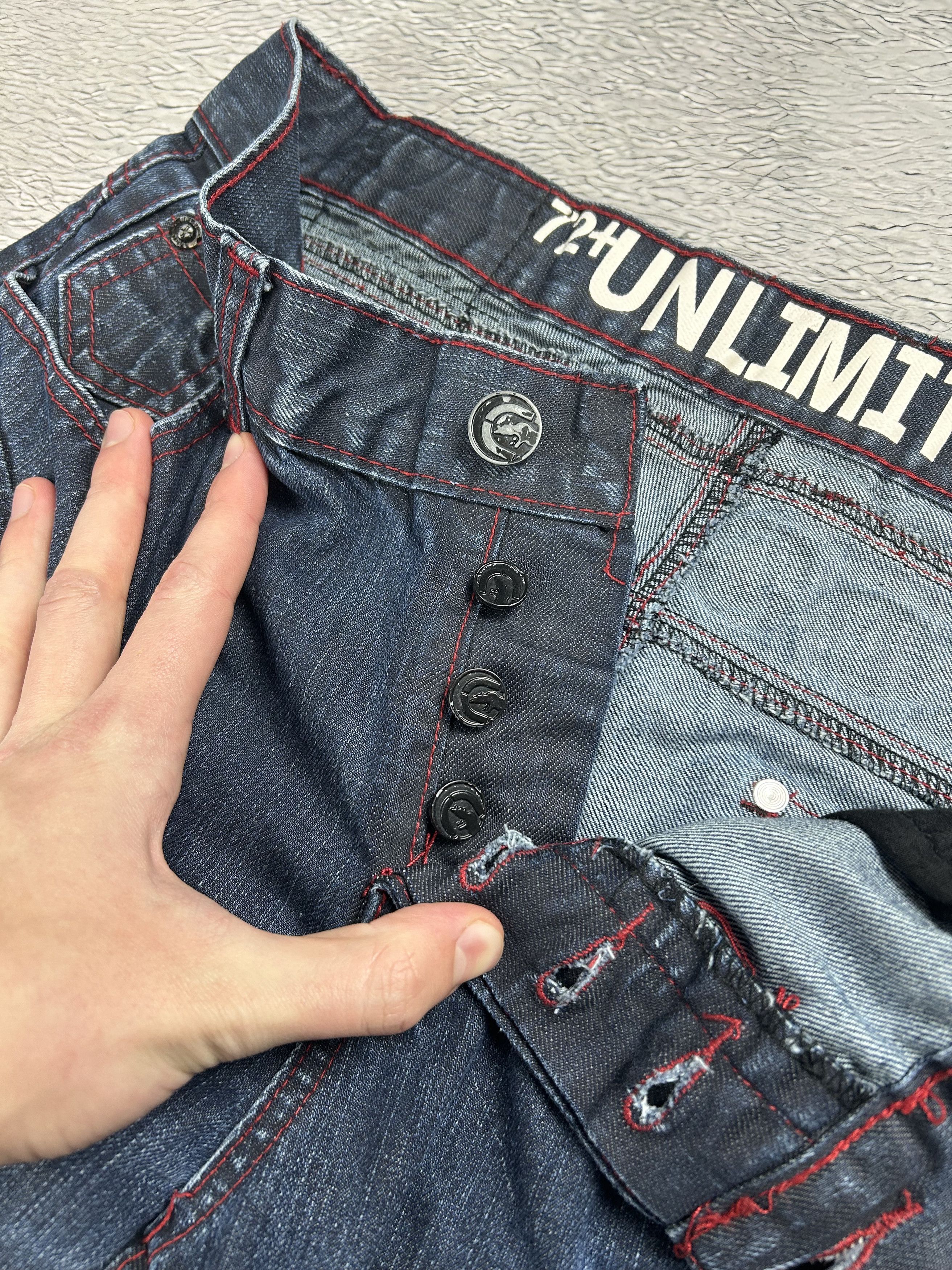 Ecko Unltd. × JNCO × Japanese Brand Ecko Unltd. vintage cargo jeans Baggy big logo Streetwear Size US 34 / EU 50 - 13 Thumbnail