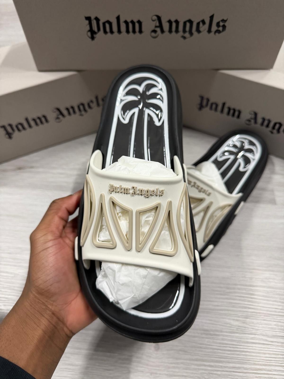 Palm Angels Palm Angels Palm Tree Pool Slides Size US 11 / EU 44 - 2 Thumbnail