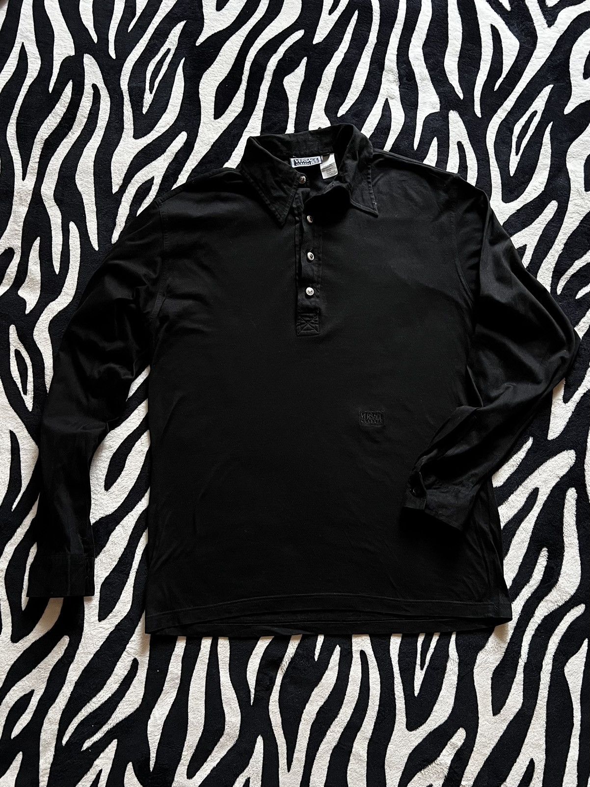 Versace × Versace Jeans Couture Versace Polo long sleeve t-shirt buttons classic v2 shirt Size US M / EU 48-50 / 2 - 2 Thumbnail