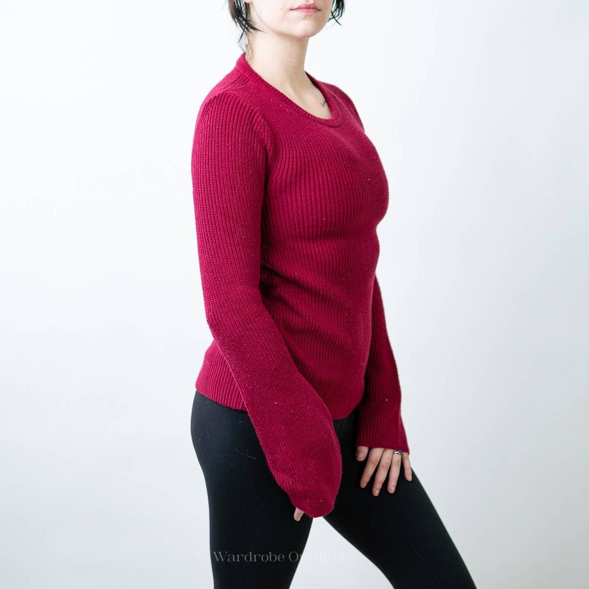 Michael Kors Michael Michael Kors Ribbed Crewneck Red Sweater - M Size M / US 6-8 / IT 42-44 - 2 Thumbnail