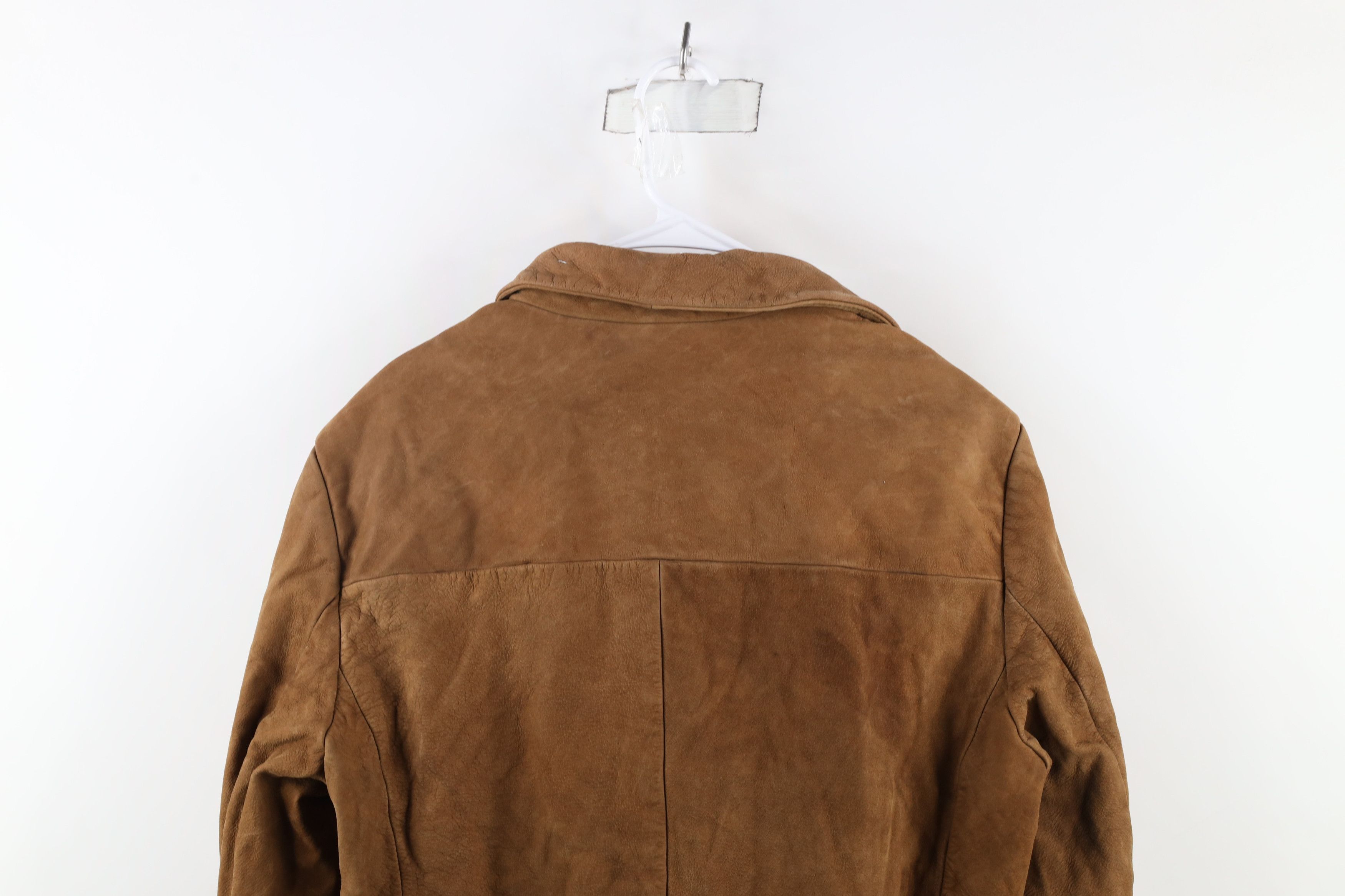 Vintage Vintage 90s Streetwear Leather Sport Coat Blazer Jacket Size US L / EU 52-54 / 3 - 17 Thumbnail