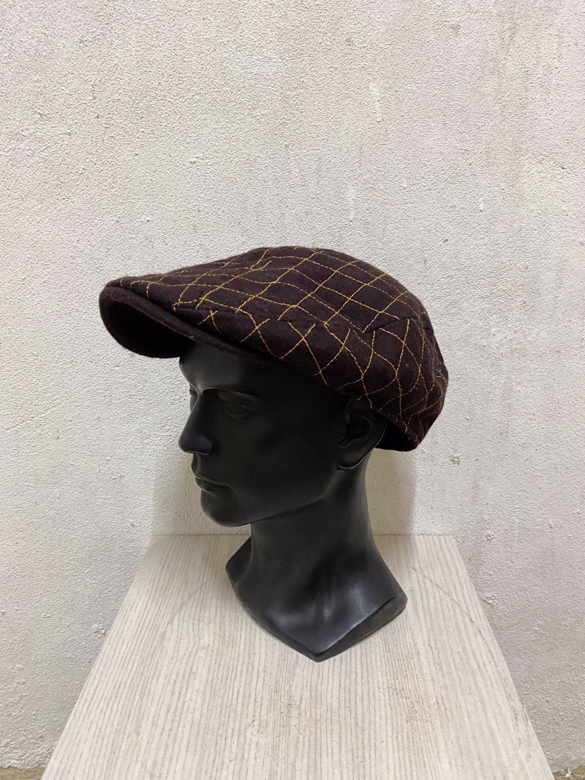 Japanese Brand Japanese Brand Old Gold Beret Hat Size ONE SIZE - 3 Thumbnail