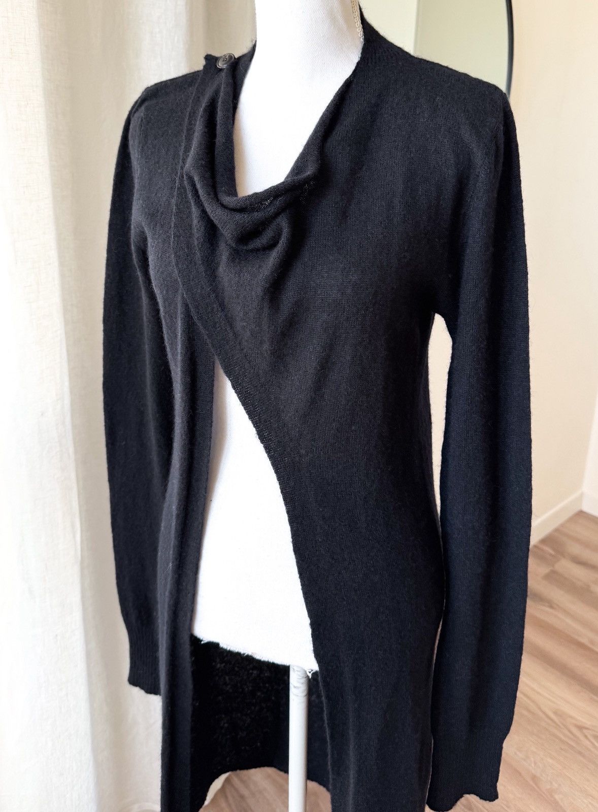 Rick Owens Rick Owens Crust F/W 2009 long black knitted cardigan Size S / US 4 / IT 40 - 9 Thumbnail
