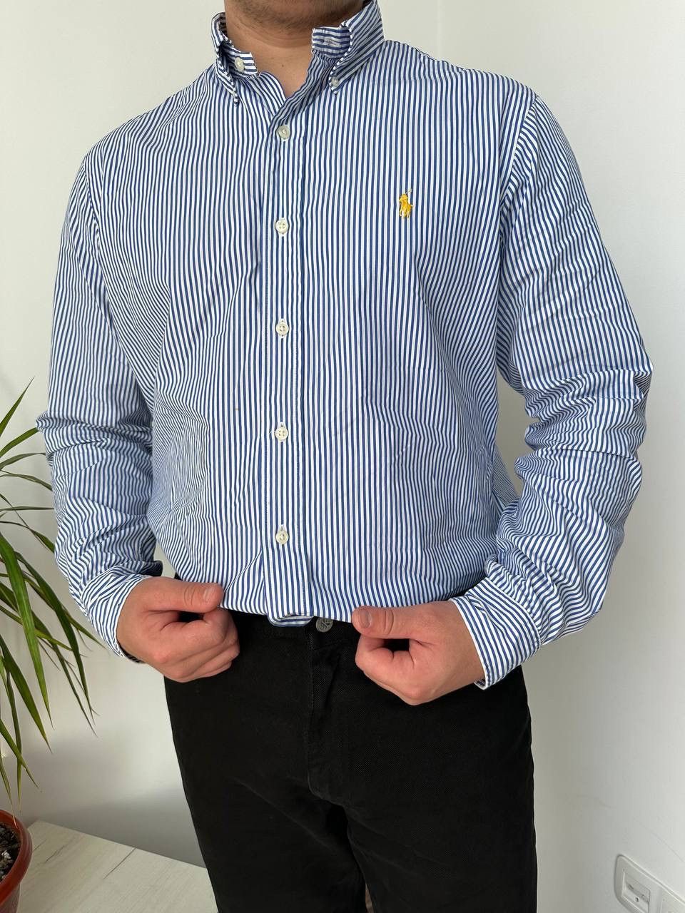 Polo Ralph Lauren × Vintage Vintage Polo Ralph Lauren Blue Mens Shirt Size US L / EU 52-54 / 3 - 4 Thumbnail