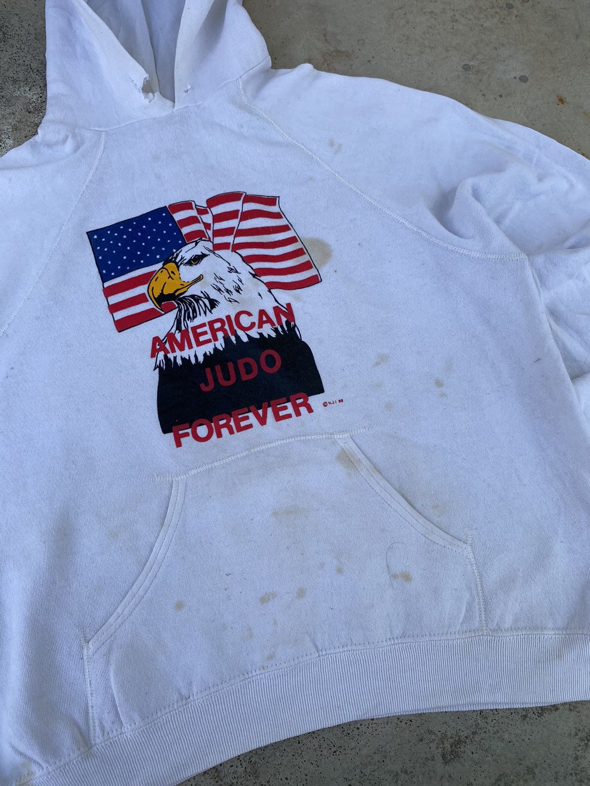Vintage Distressed Vintage 80s Eagle Graphic Boxy Pull Over Size US XL / EU 56 / 4 - 5 Thumbnail