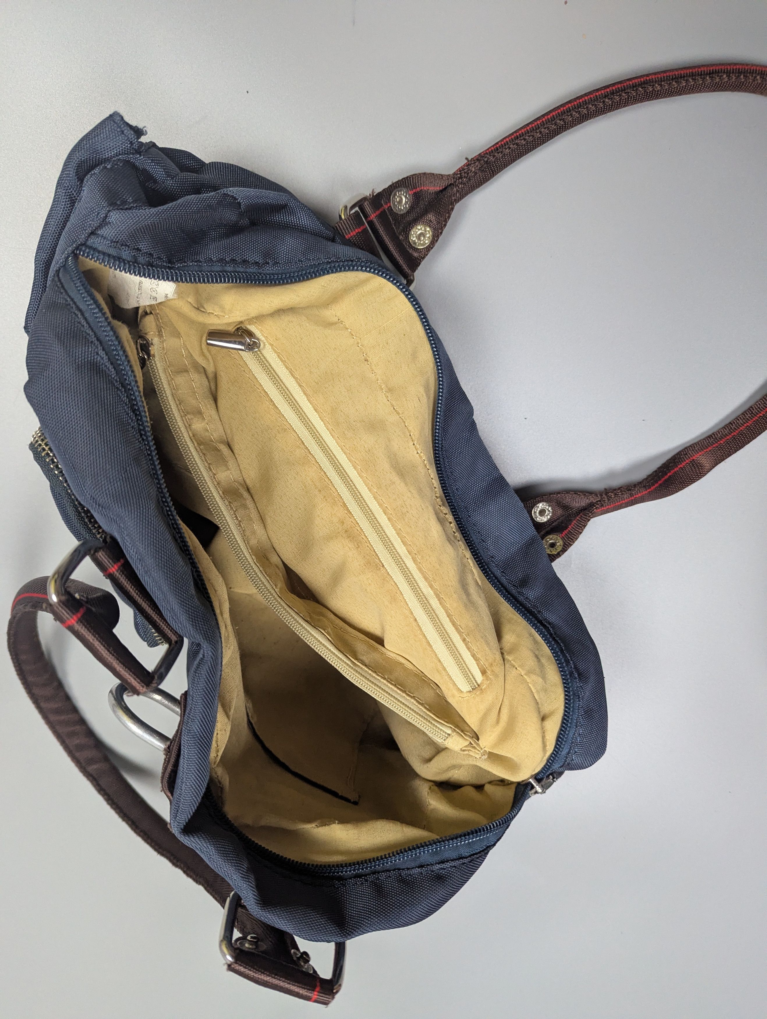 Vintage Vintage Y2K Blue Canvas Multi-Pocket Utility Bag Size ONE SIZE - 15 Thumbnail