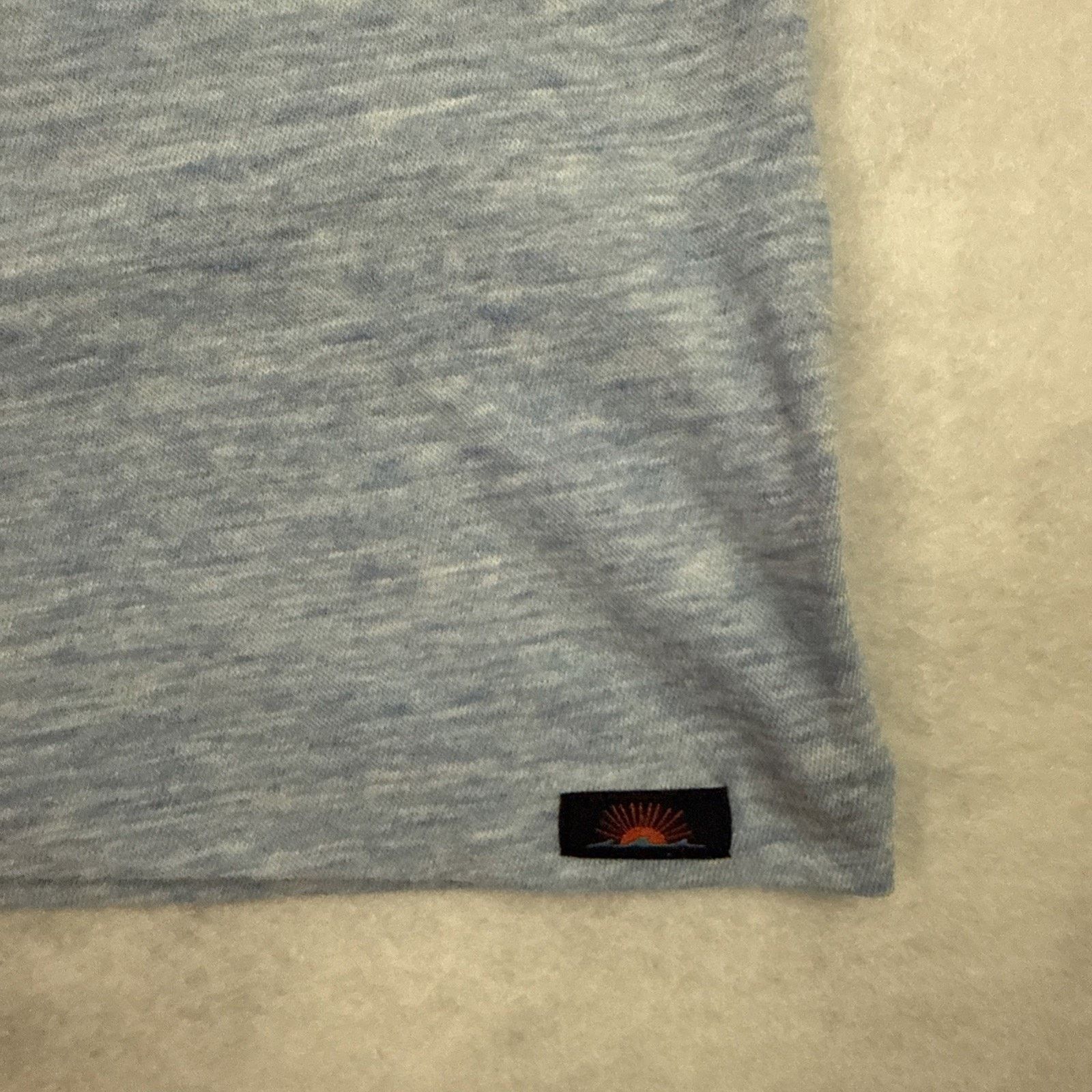 Faherty Faherty Vintage Chambray Tee Mens XXL Blue Heather Cotton Size US XXL / EU 58 / 5 - 10 Thumbnail
