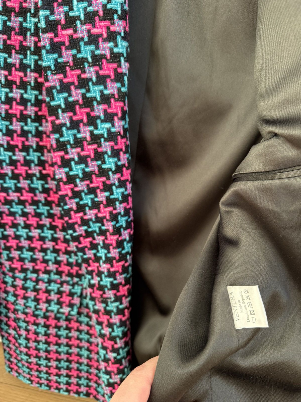 Zara Colorful Tweed Double-Breasted Blazer Size M / US 6-8 / IT 42-44 - 2 Thumbnail